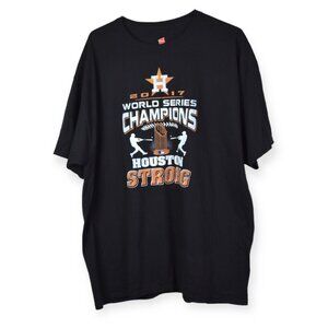 Houston Astros Shirt 2XL Mens 2017 World Series Champions Houston Strong Hanes